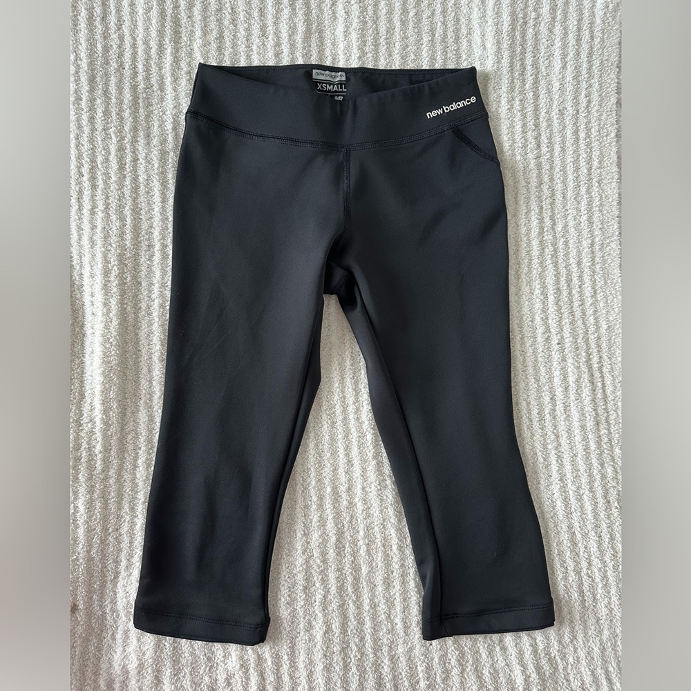 New Balance Black Performance capri Leggings